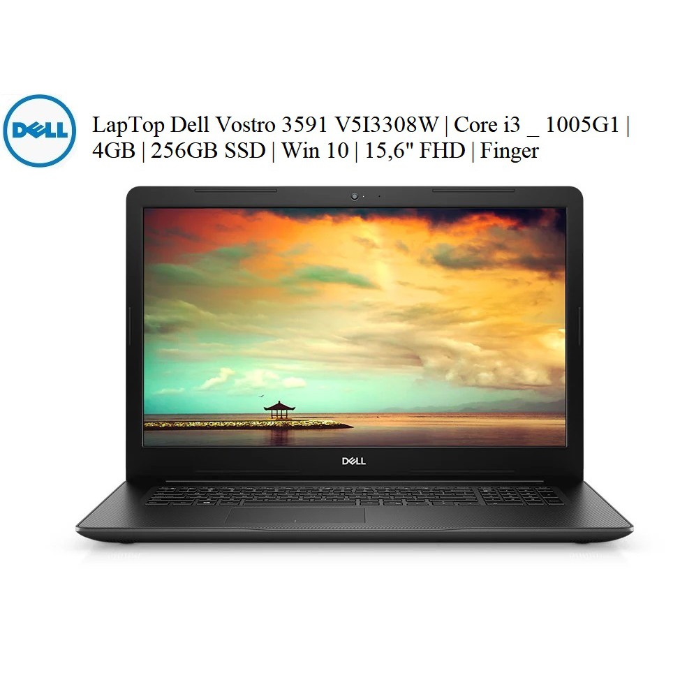 LapTop Dell Vostro 3591 V5I3308W | Core i3 _ 1005G1 | 4GB | 256GB SSD | Win 10 | 15,6&quot; FHD | Finger