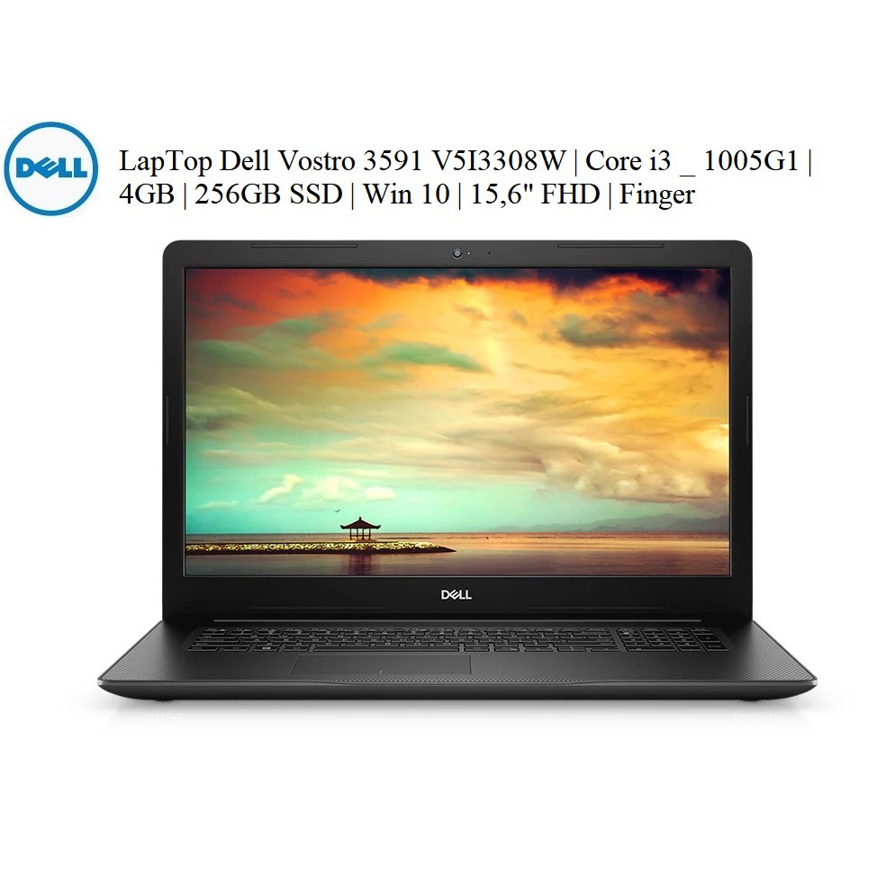 LapTop Dell Vostro 3591 V5I3308W | Core i3 _ 1005G1 | 4GB | 256GB SSD | Win 10 | 15,6" FHD | Finger