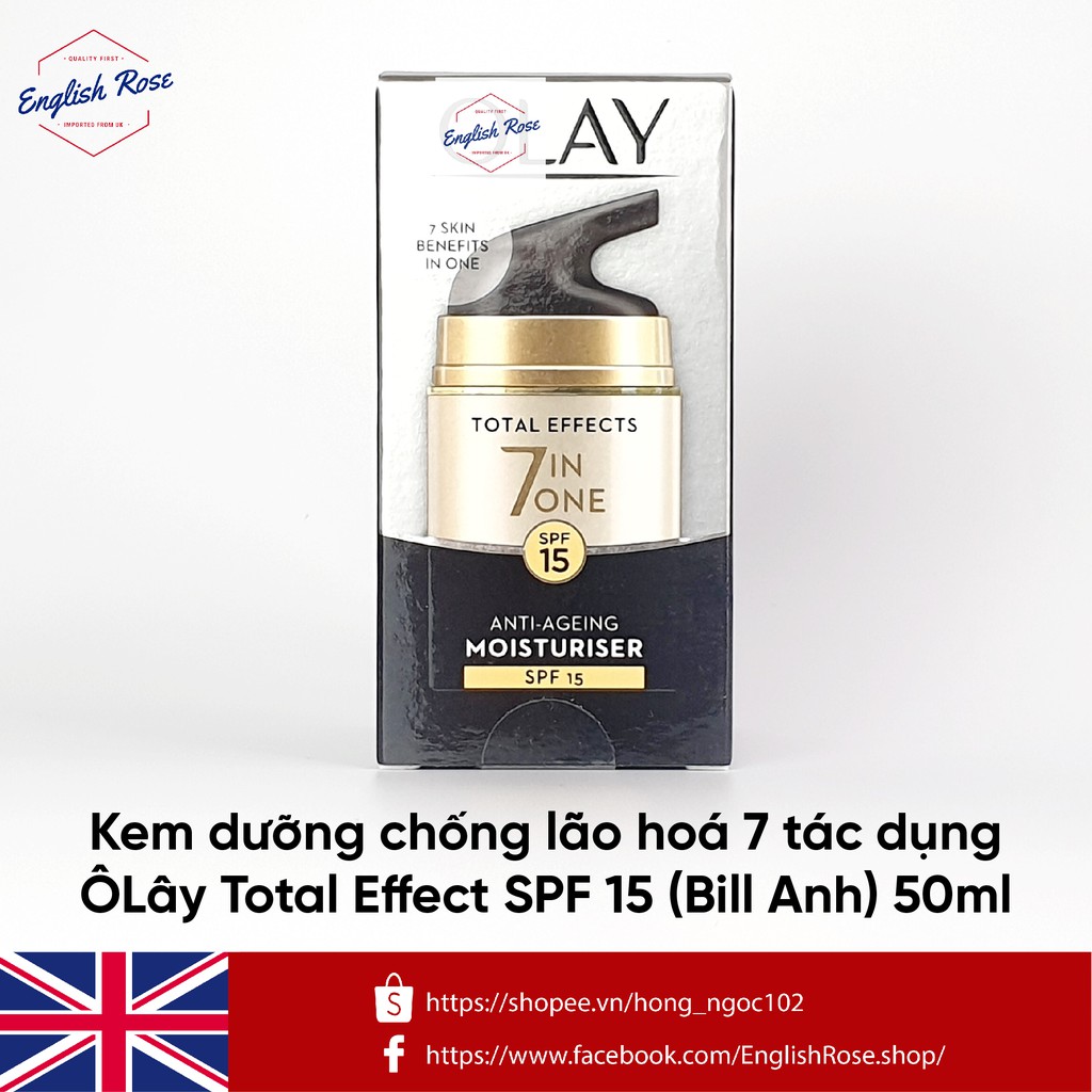 [BẢN UK Made in Poland] Kem dưỡng chống lão hoá 7 tác dụng Olay Total Effect Ngày Đêm 50ml | BigBuy360 - bigbuy360.vn