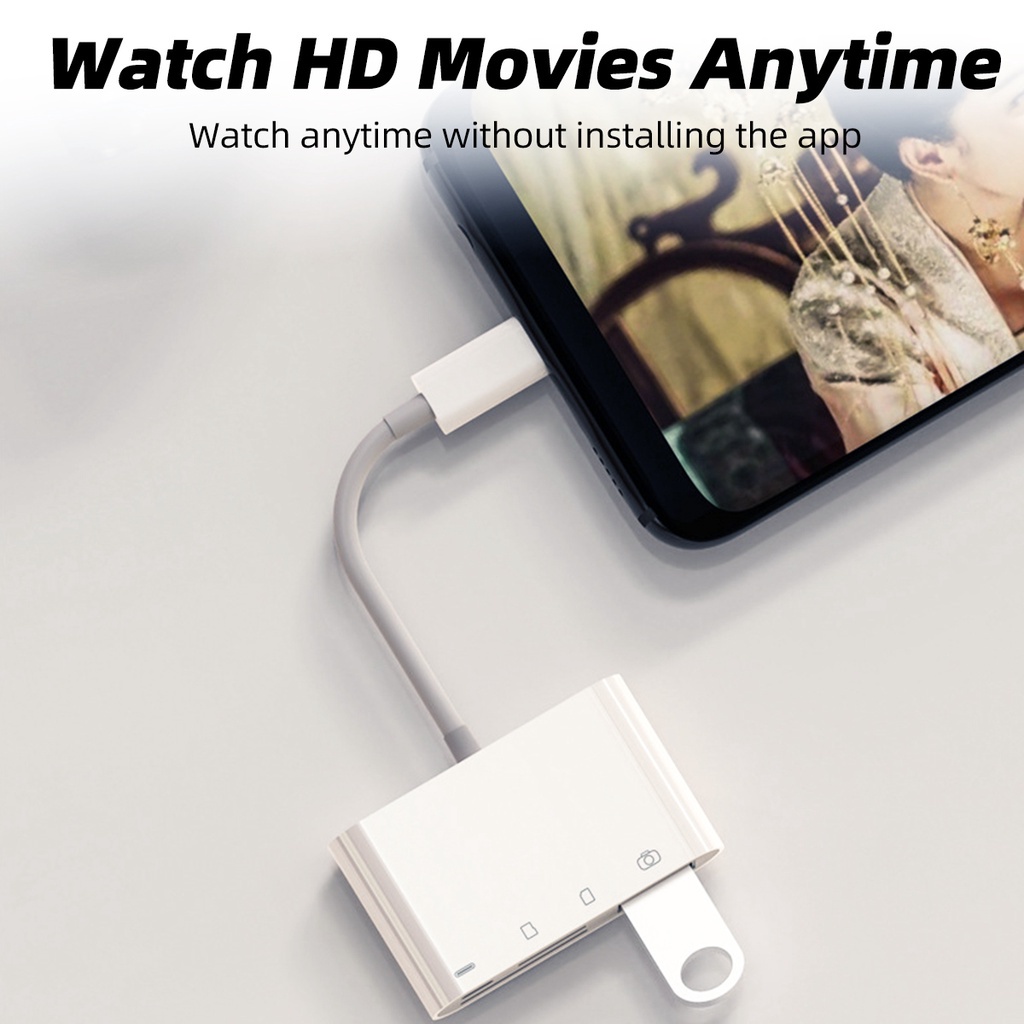 Đầu đọc thẻ nhớ Fonken Type-c Micro USB SD TF 3 trong 1 tiện lợi cho máy tính bảng Samsung