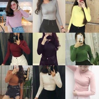 giá siêu rẻ Áo Trơn Tay Dài Body nữ (30-50kg) (kèm ảnh thật và video)
