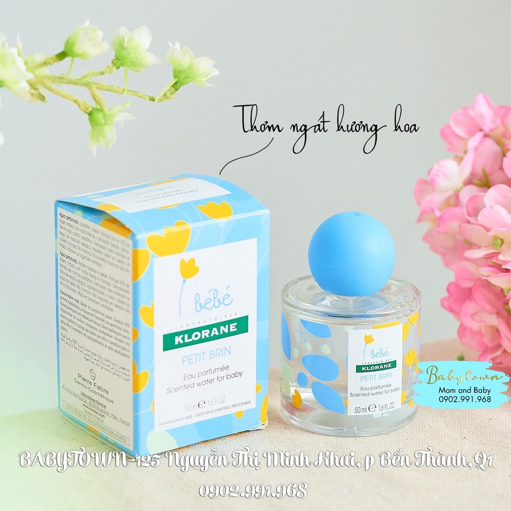 Nước hoa trẻ em Klorane Bebe 50ml tặng thỏ bông dễ thương, mềm mại