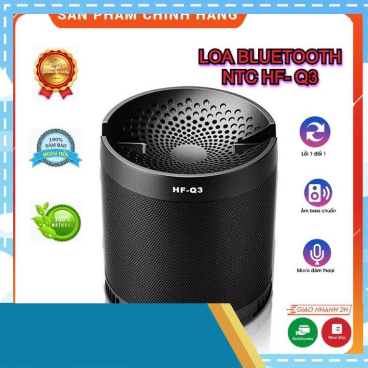 Loa Bluetooth mini Đa Năng NTC HF Q3, Loa Không Dây Cầm Tay Có Giá Đỡ Điện Thoại cho laptop PC