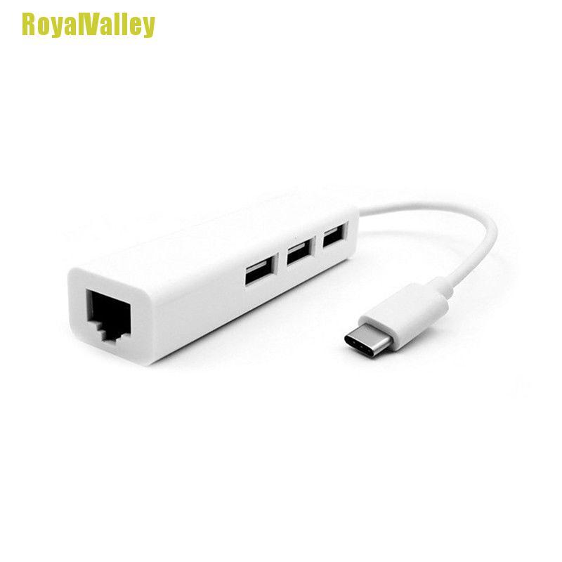 Bộ Chuyển Đổi Usb-C 3.1 Sang Usb 3.0 Rj45 Cho Macbook Us Yym