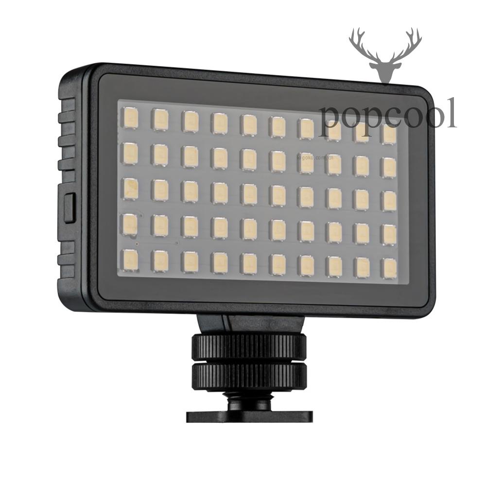 Đèn led mini 50 cái led 6500k 3 cấp độ 4 bộ lọc màu đa năng tích hợp pin sạc tiện dụng chụp ảnh quay phim bộ điều hợp