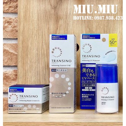 Bộ sản phẩm transino mờ nám trắng da Nhật bản
