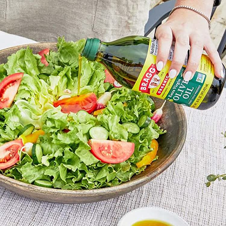 Dầu Olive Hữu Cơ Ép Lạnh  - 473ml - Bragg