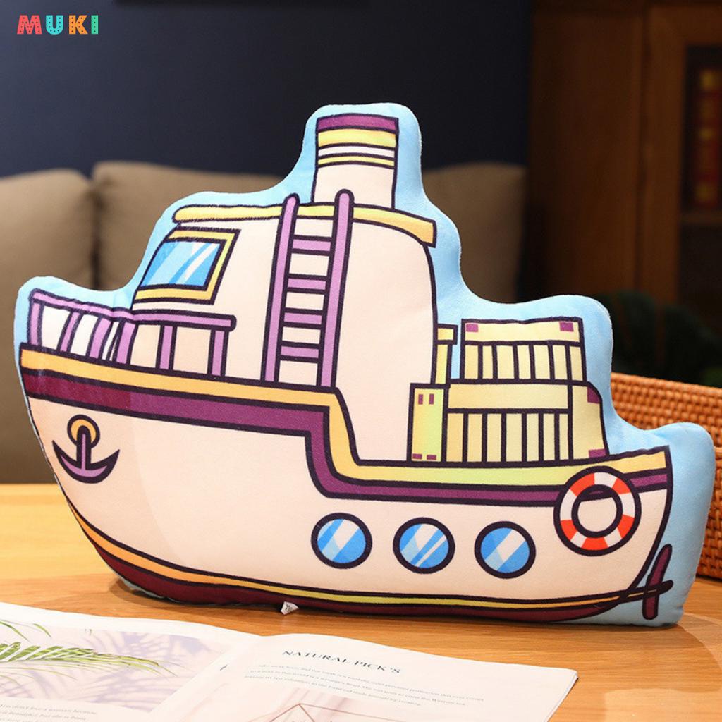 Gối ôm hình phương tiện giao thông 45x30cm cho bé