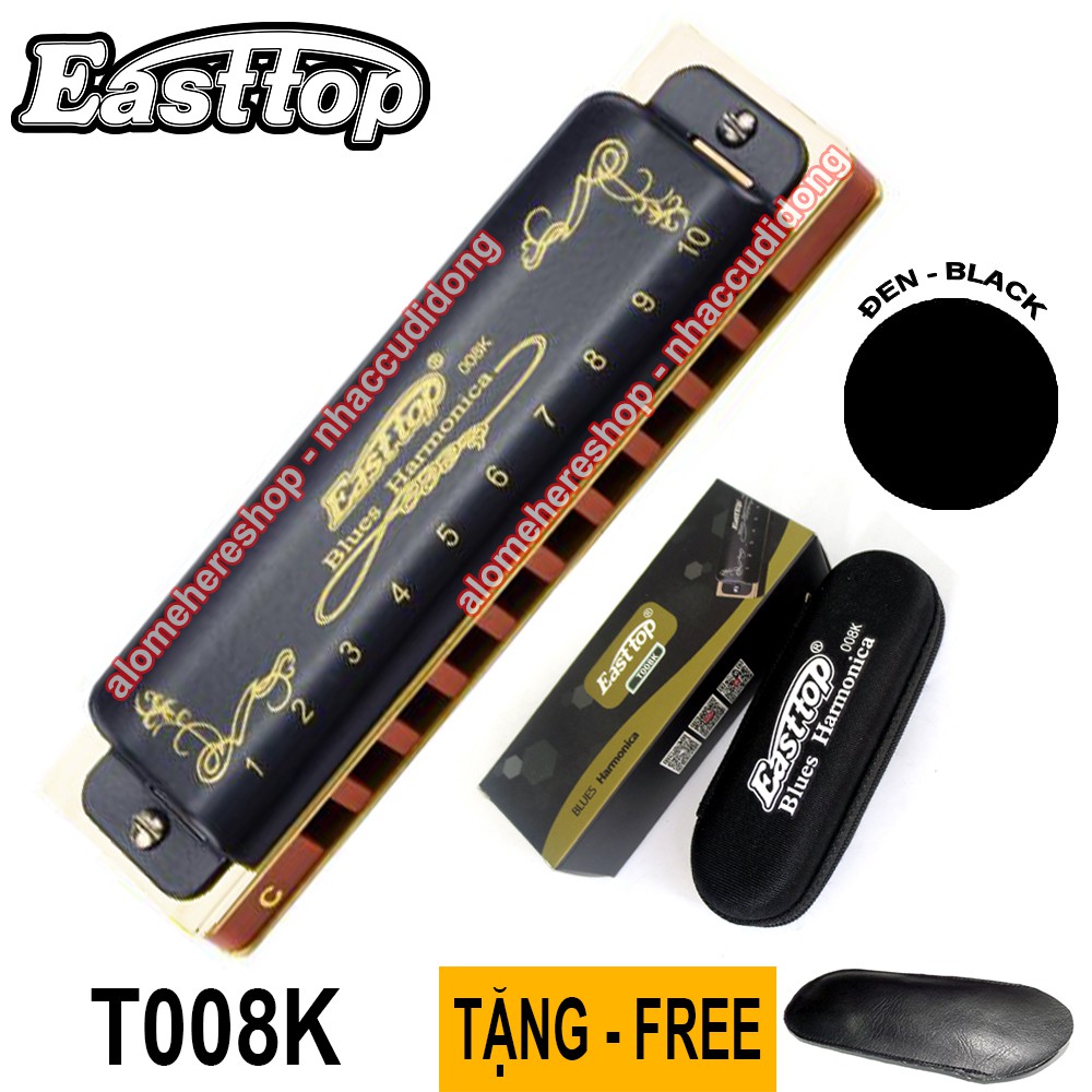 Kèn harmonica diatonic Easttop T008K Đen