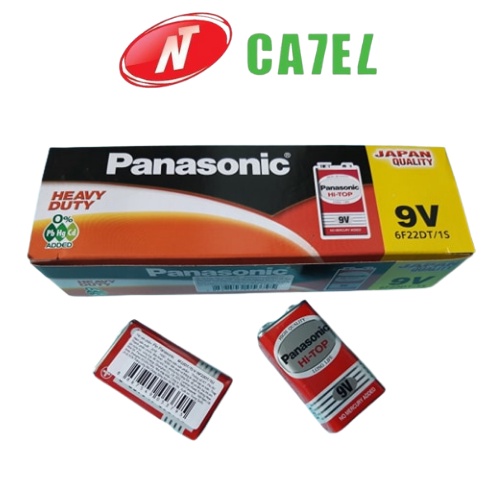 Pin 9V Panasonic 6F22DT/1S-V (Pin vuông) chính hãng NT CATEL