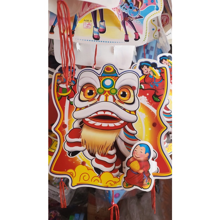 Đèn lồng trung thu tự ghép 2 mảnh hình hoạt hình nhân vật cổ tích, siêu nhân mẫu mới 2022 - hàng việt nam