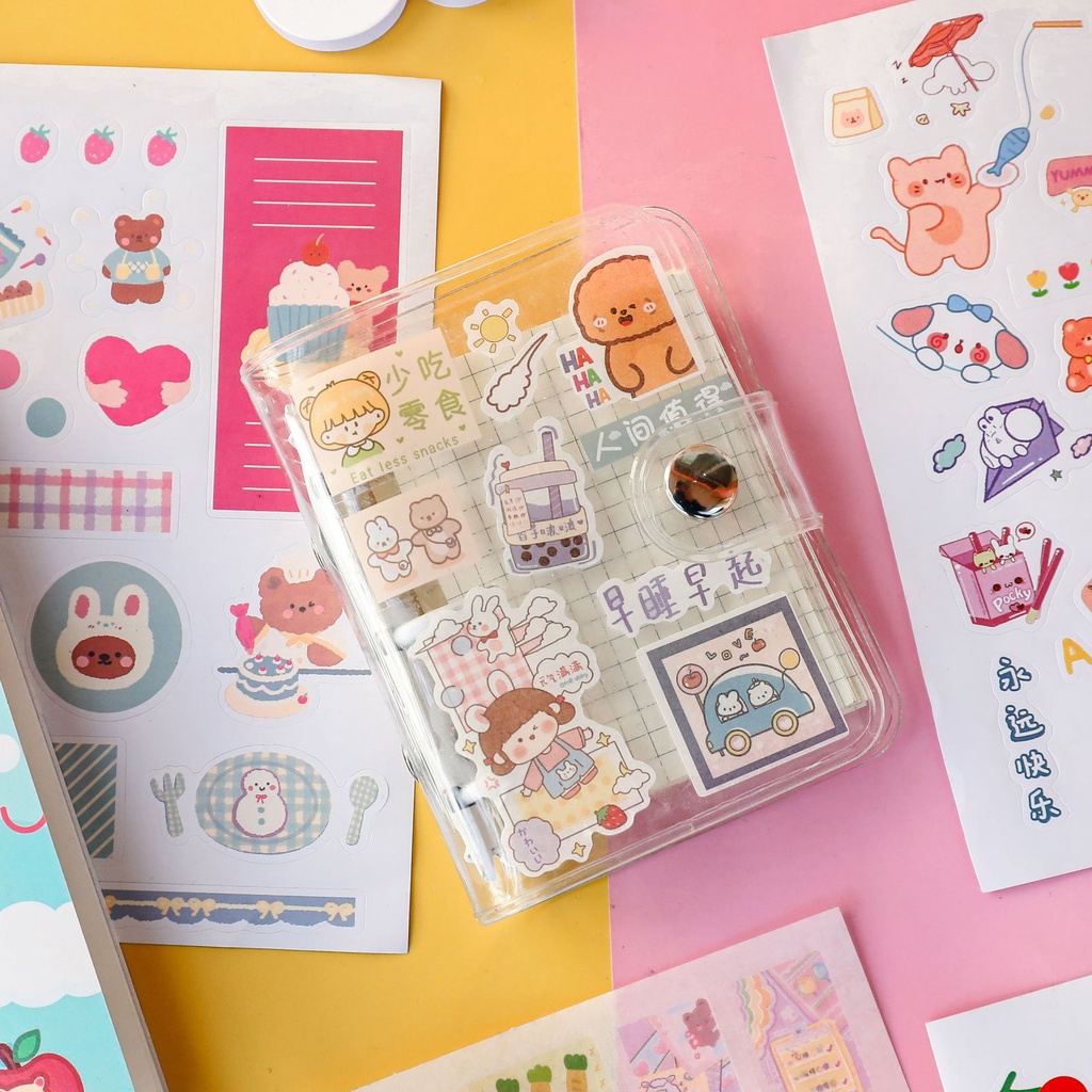 Sticker trang trí Scrapbook, sổ tay, vở  (set 400 stickers)- [ 112 ]