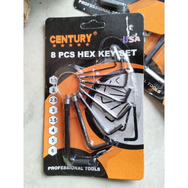 bộ lục giác century hoặc LS cao cấp 8 chi tiết