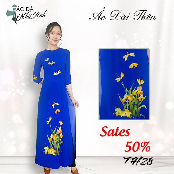 Áo dài thêu truyền thống - Áo dài Nhã Anh