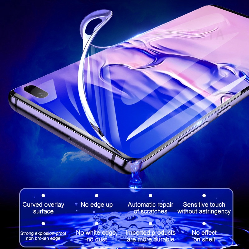 Set 4 Miếng Dán Hydrogel 9D Bảo Vệ Màn Hình Cho Samsung Galaxy S10 S20 S9 S8 Plus S7 S21 Ultra Note 20 9 10