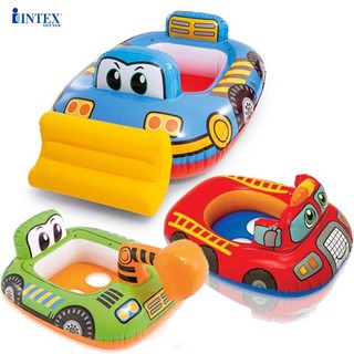 Phao Bơi Intex Ngồi Mẫu Oto - Cần Cẩu - Máy Xúc Dành Cho Bé Đến 18kg