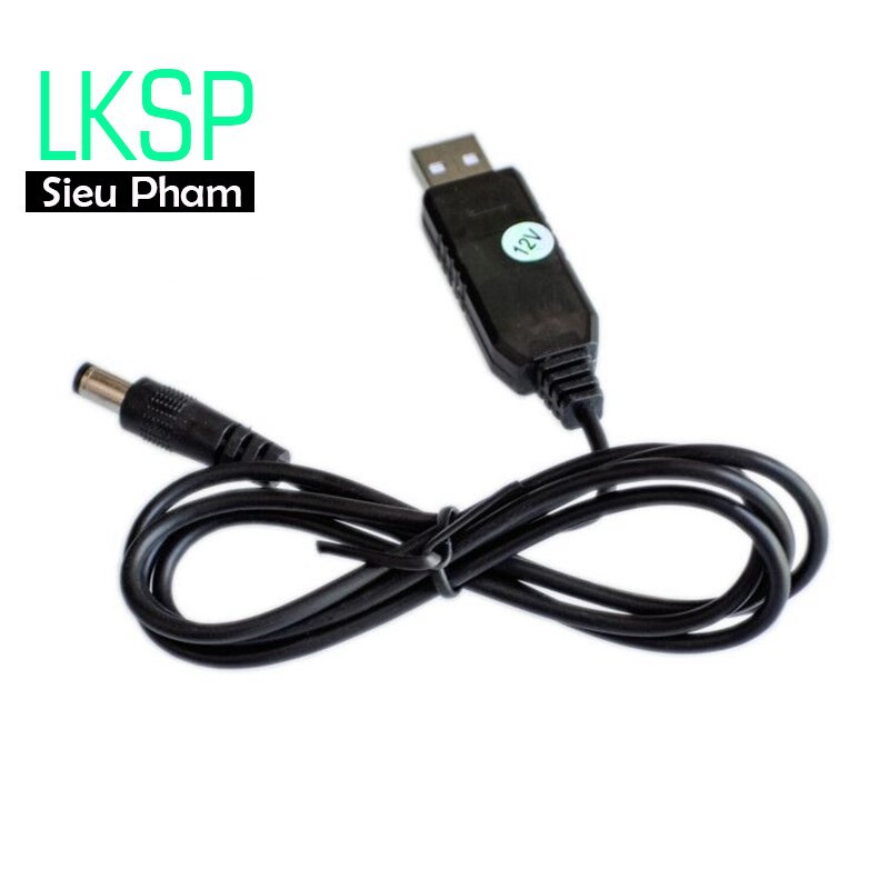 Dây Tăng Áp 5V Lên 12V 9V Cho Modem Wifi
