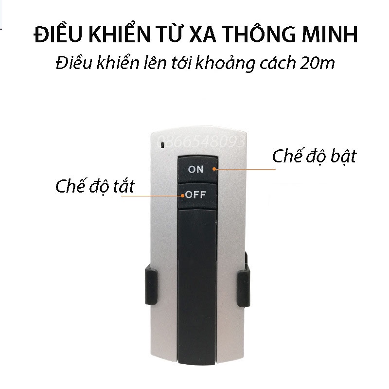 [Có bảo hành] Đui đèn điều khiển từ xa thông minh E27 khoảng cách lên tới 20m