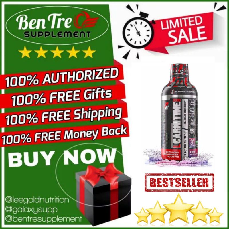 (QUÀ VIP) Đốt Mỡ Giảm Cân Tự Nhiên Cực Tốt L Carnitine 3000mg hãng Prosupps dạng siro lỏng (31 lần dùng) Chính Hãng 100%