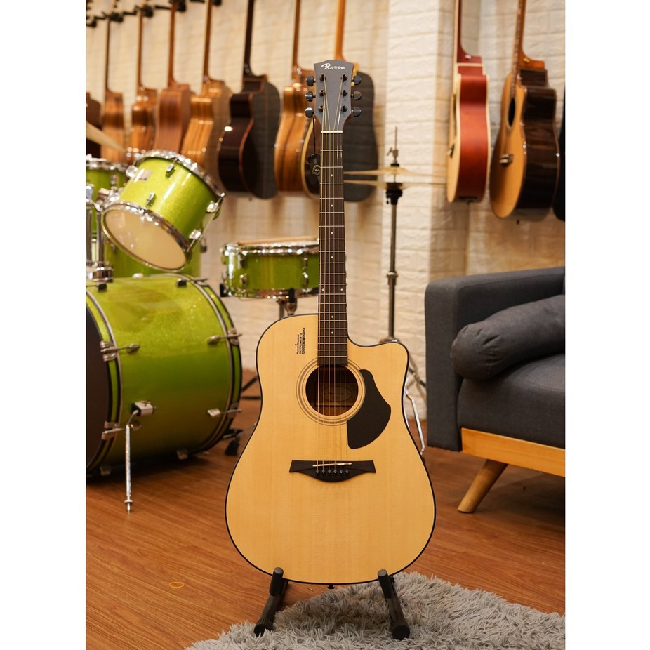 [KHÔ MÁU] Đàn Guitar Acoustic Rosen G11 chính hãng, Full Gỗ Thịt - Tặng kèm bộ phụ kiện - BẢO HÀNH 12 THÁNG