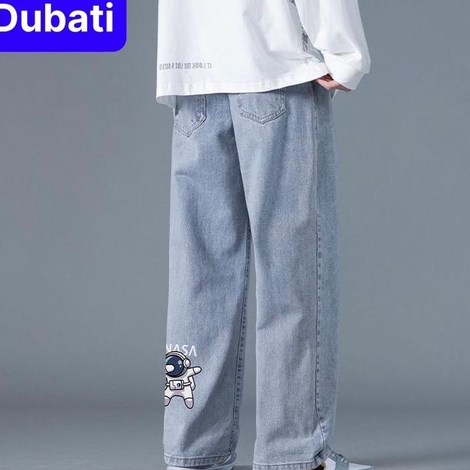 Quần Jeans Baggy Rộng, Quần Jean Nam Ống Suông Rộng In Hình Nasa hot trend 2022 - DUBATI FASHION !