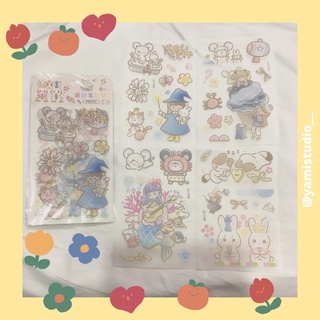 Set hình dán sticker decal 4 tấm