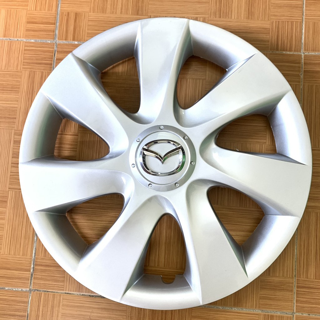 Ốp Mâm Lazang Màu Bạc Sang Trọng Cho Xe Mazda Kích Cỡ 15 Inh