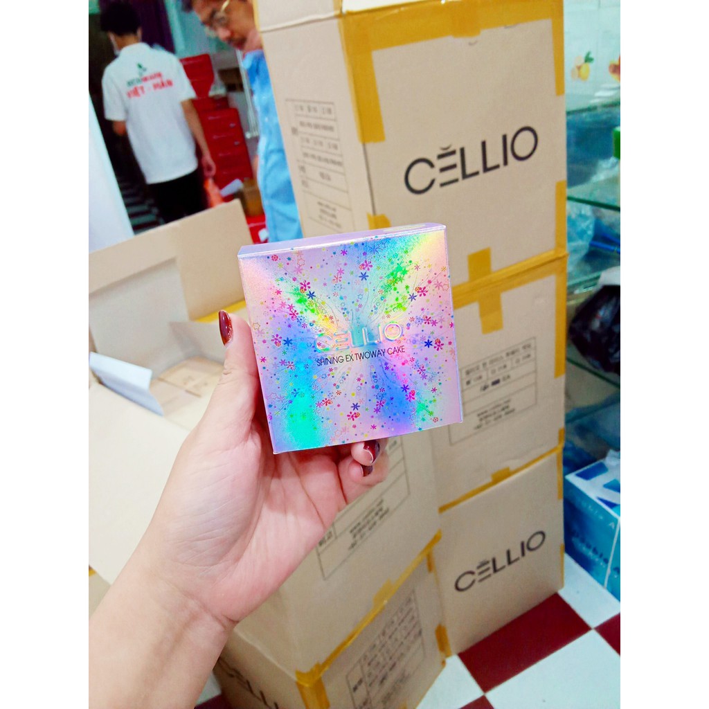 [Chính Hãng 100%] (Hồng) Phấn Cellio 2 lõi Ex Collagen Two way Cake SPF 30 PA+++ | BigBuy360 - bigbuy360.vn