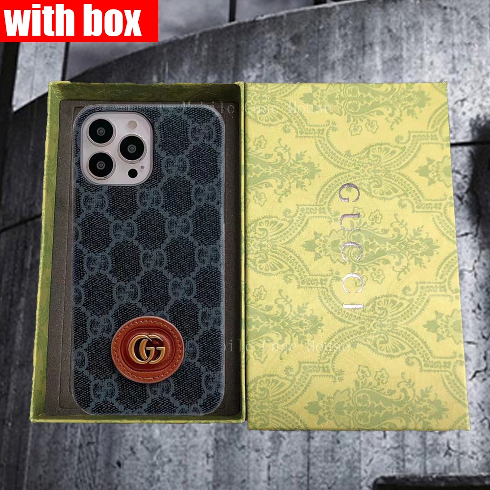 Ốp Điện Thoại Cứng Sang Trọng GG Cho iphone 11 13 pro Max 12 pro Max 11 X 6 6sp 7 8 plus XR Xs Max