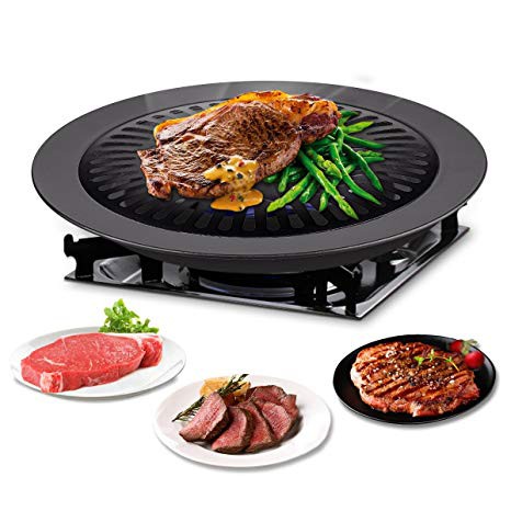 Vỉ Nướng Bbq Đa Năng Hình Tròn 32cm Phong Cách Hàn Quốc