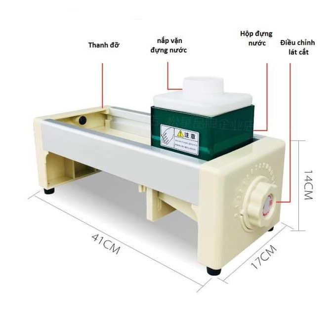 Máy thái lát hoa quả đa năng - máy cắt lát hoa quả cỡ dao 1-12mm