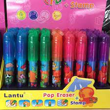 Bút Tẩy khúc kèm con dấu ở trên đầu