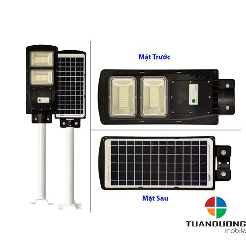 Đèn Năng Lượng Mặt Trời AUQ Solar Light. Công suất 60W Hai Thể