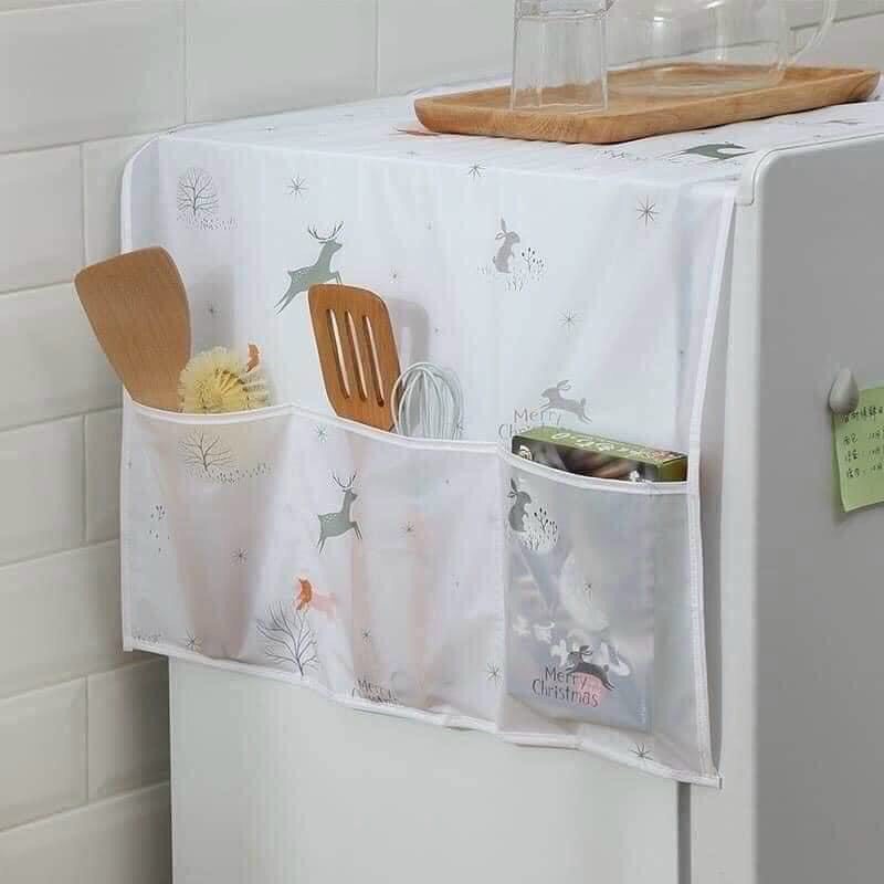 Tấm Phủ Bảo Vệ Tủ Lạnh Có Túi 2 Bên