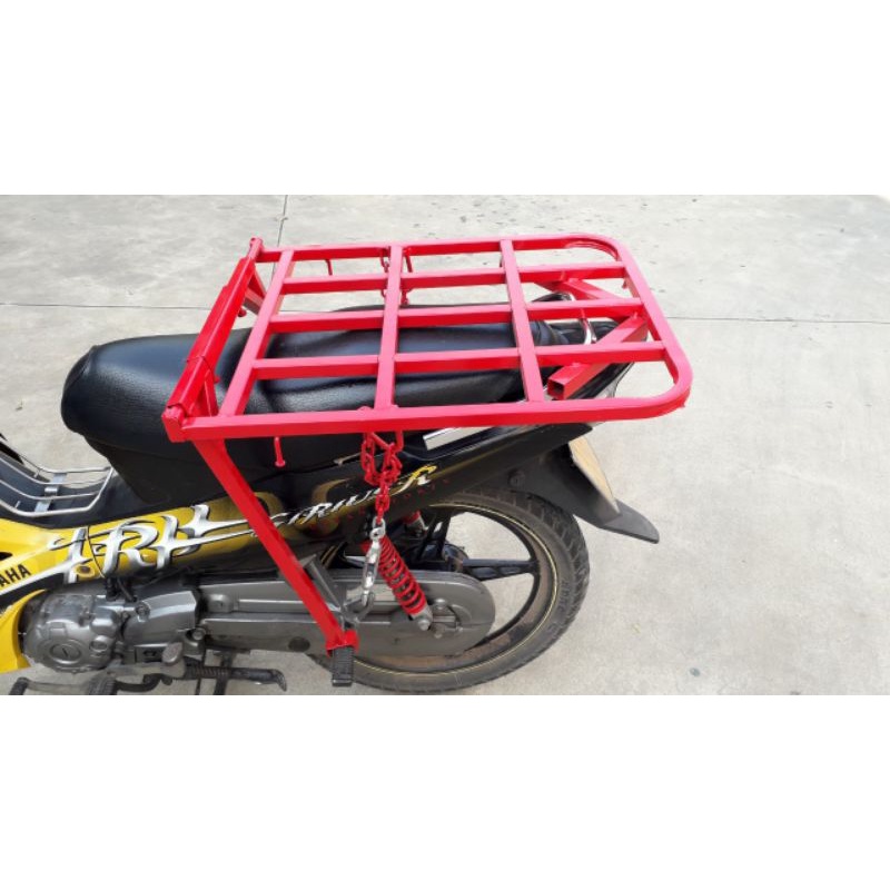 (LOẠI CHẮC BỀN TỐT) Giá chở hàng chuyên dụng cho xe máy đa năng (tiện lợi đóng mở đổ xăng được),kích thước lớn.