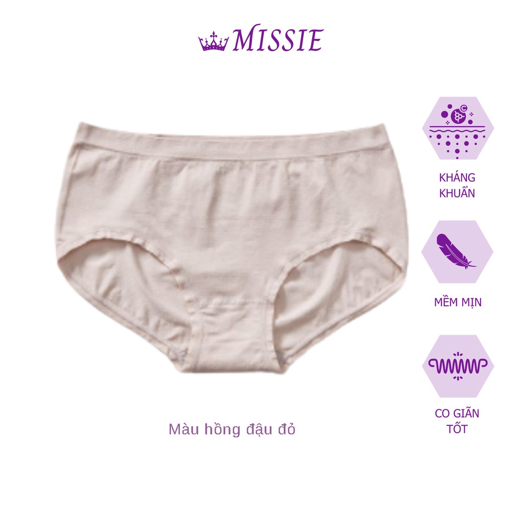 Quần lót nữ cotton Freesize màu ngẫu nhiên siêu đáng yêu, kháng khuẩn, thấm hút khử mùi Missie Q01