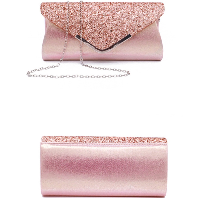 Túi Xách Da Pu 25cm Đính Kim Sa Phong Cách Âu Mỹ Cho Nữ