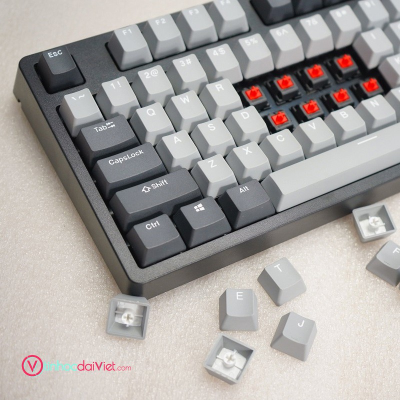 Bàn Phím Cơ E-Dra EK387 Pro Switch Gateron Blue-Red-Brown