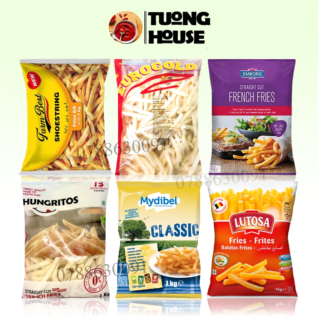 Khoai Tây Chiên Cắt Sợi Túi 1kg