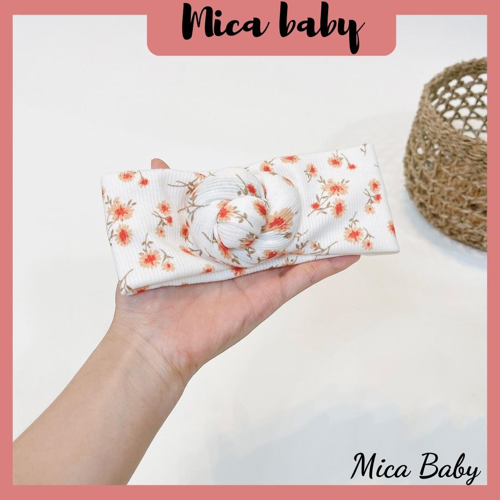 Băng đô mềm mại thoáng khí bản xoắn ốc dễ thương cho bé Mica baby BD05