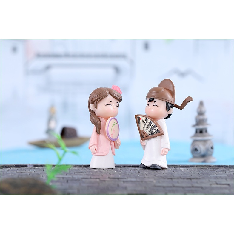 Mô hình tài tử giai nhân trang trí tiểu cảnh, terrarium, DIY