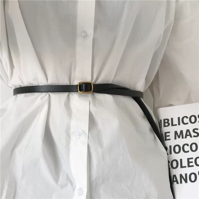 Dây thắt lưng da/ belt bản nhỏ HÀNG CÓ SẴN