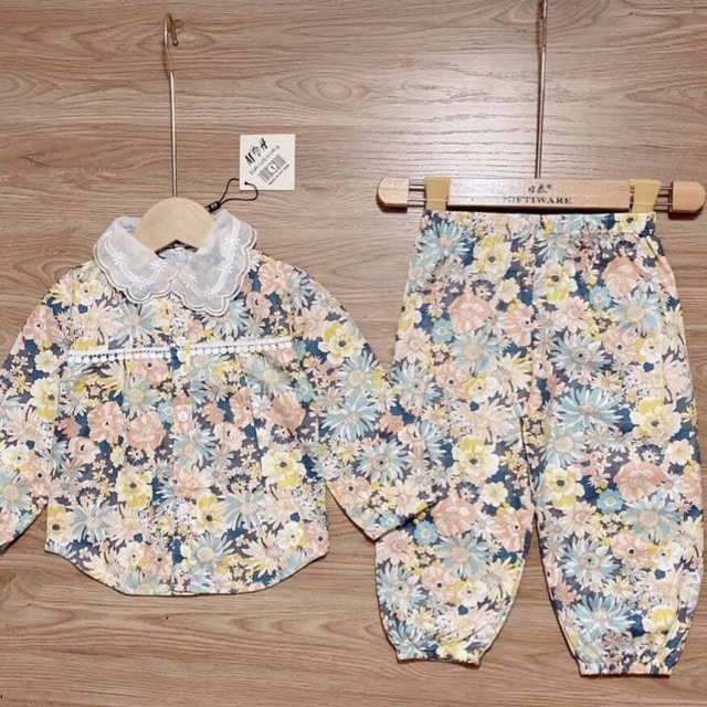 ♨️ SALE SỐC Bộ Pijama M&H 13-28kg thô mềm cho bé gái Mã 04