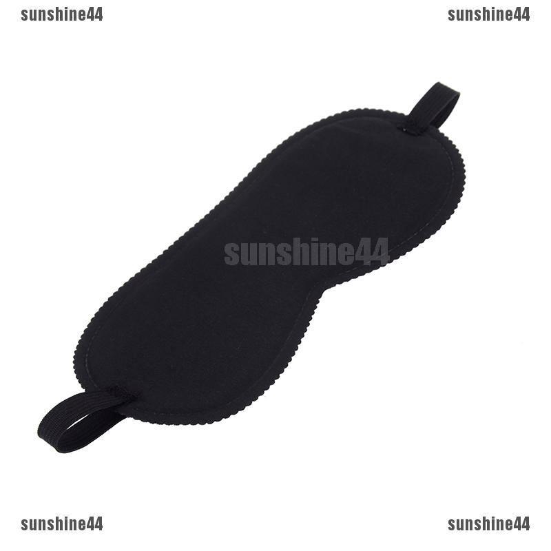 Fashion Black Sleep Eye Mask Filled Sunshade Travel Sleep Relaxation Aid Blinds Ey
