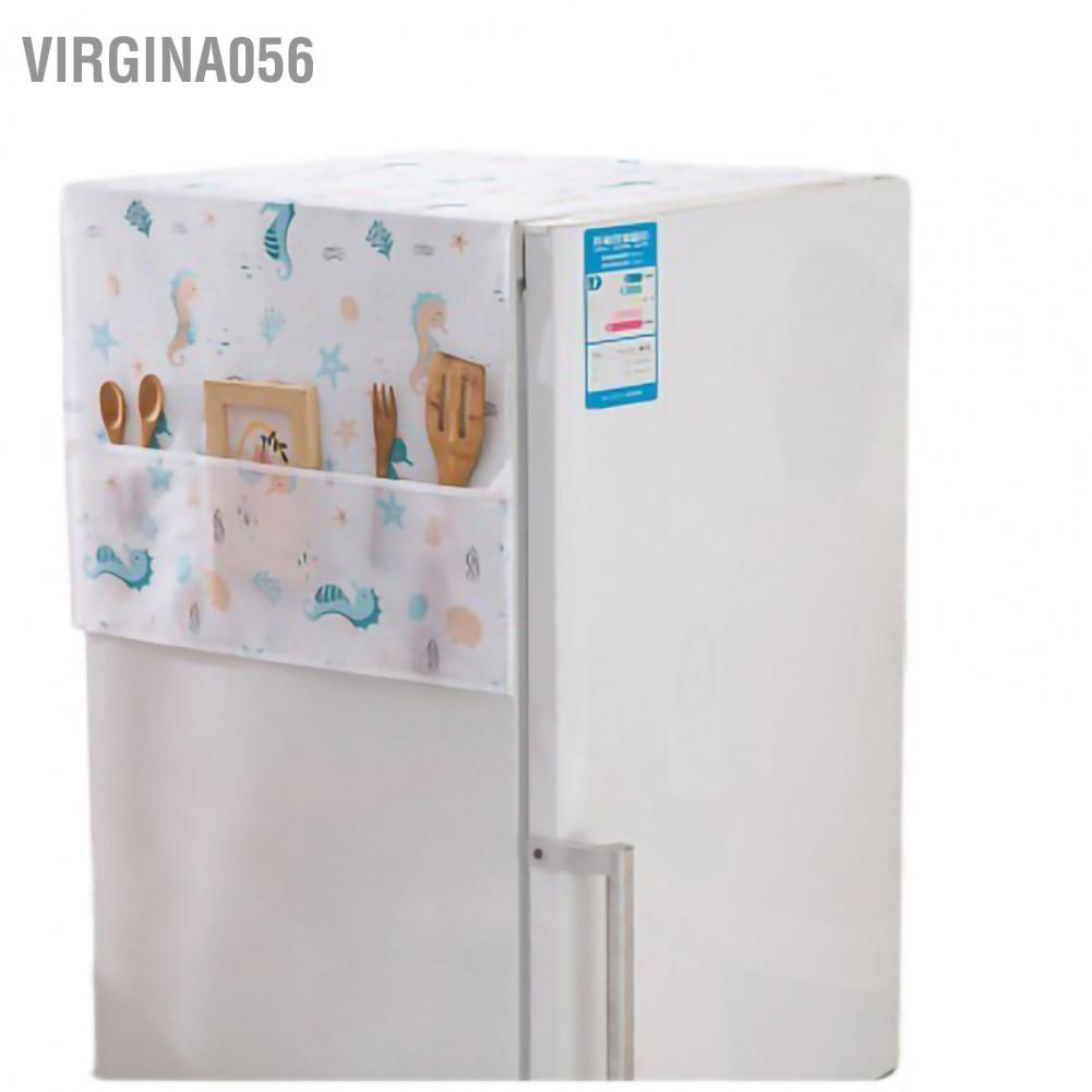 Virgina056 Khăn che bụi tủ lạnh PEVA Chống thấm nước và dầu cho nhà bếp