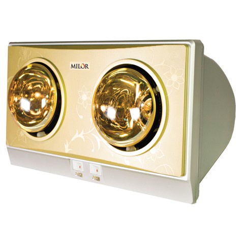 BHOANVI - Đèn sưởi phòng tắm 2 bóng màu vàng Milor ML 6002