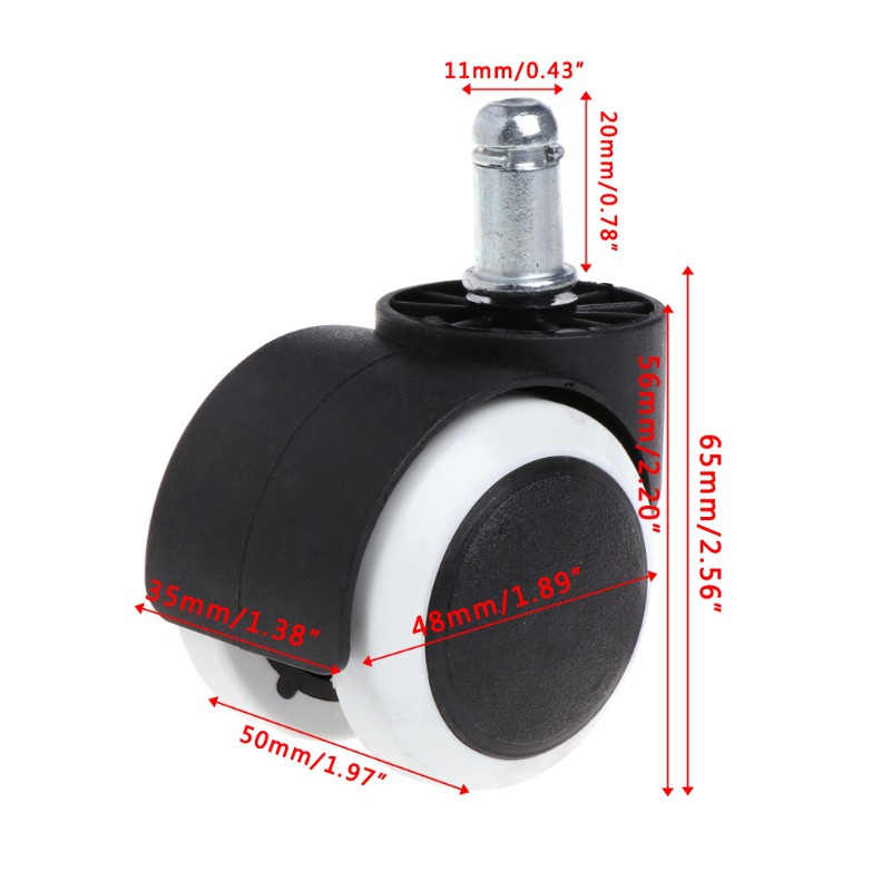 5 bánh xe 2 &quot; thay thế cho ghế xoay văn phòng