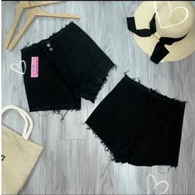 Quần short nữ chất kaki mềm 2 nút kiểu tua rua lyy