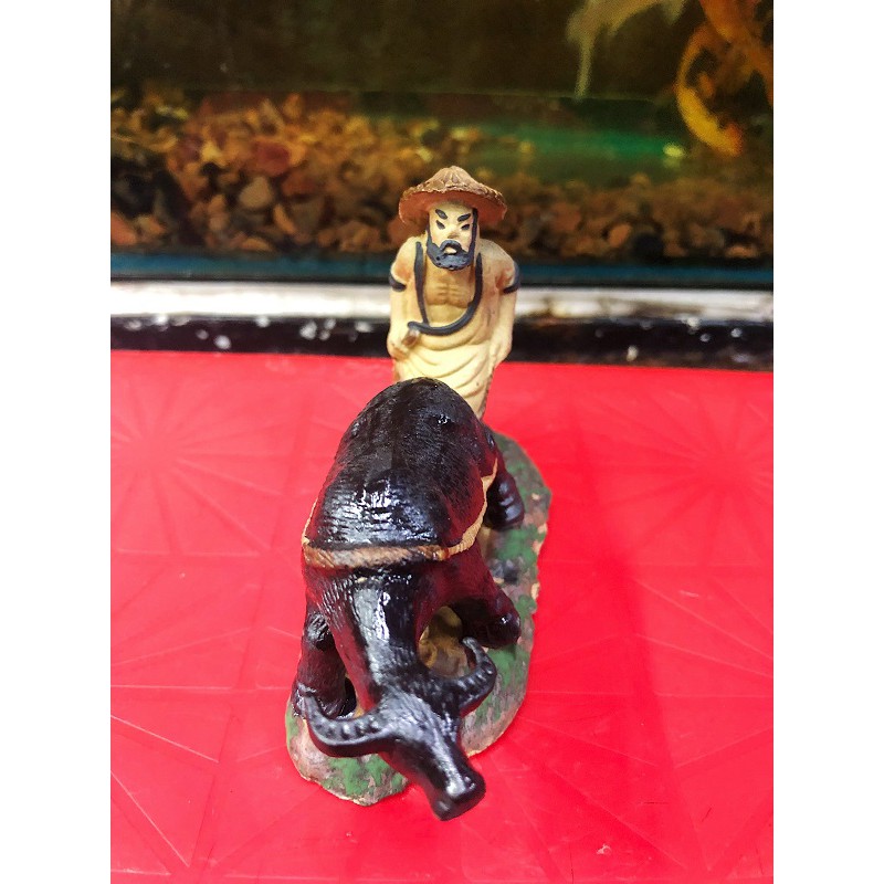 ÔNG CHĂN TRÂU TRANG TRÍ HỒ CÁ NON BỘ 10X4X7CM