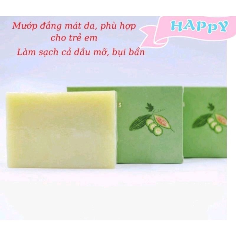 Xà phòng, xà bông mướp đắng Sinh Dược, ngừa mụn, giảm thâm, mua 1 tặng 1